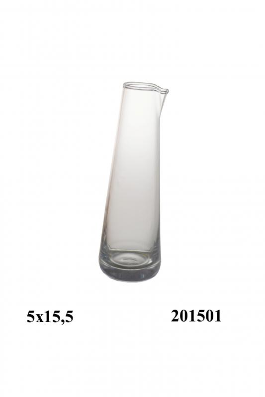 Liquidaciones de stocks de Jarrón de cristal cilíndrico de 15,5 x 5 cm. al por mayor