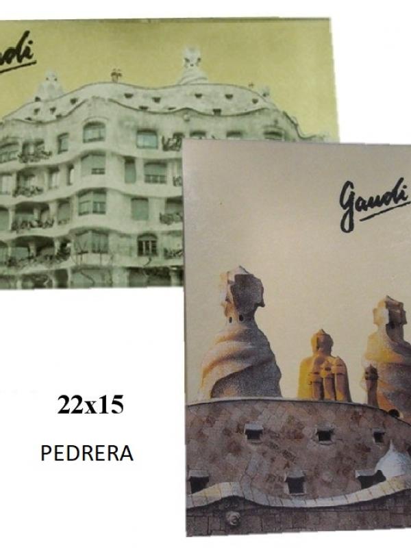 Liquidaciones de stocks de Platos de cristal con serigrafía de edificios de Gaudí al por mayor