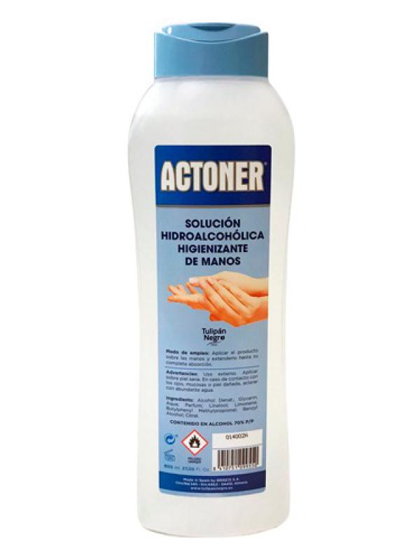 Solución hidroalcoholica higienizante de manos ACTONER