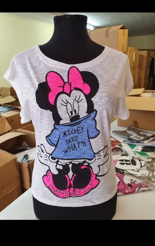 Lotes de camisetas de mujer mickey mouse 