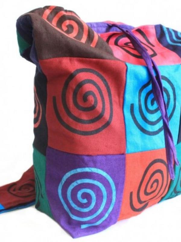 Bolso de algodón diseño patchwork