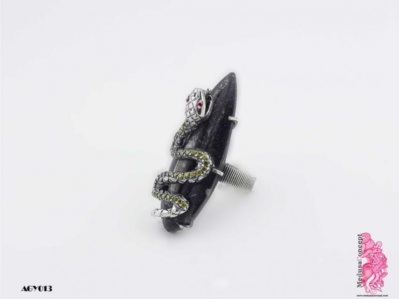 925 Sterling Silver Rings and Necklaces with Brown Diamond and Onix stones. Hand made, special collection