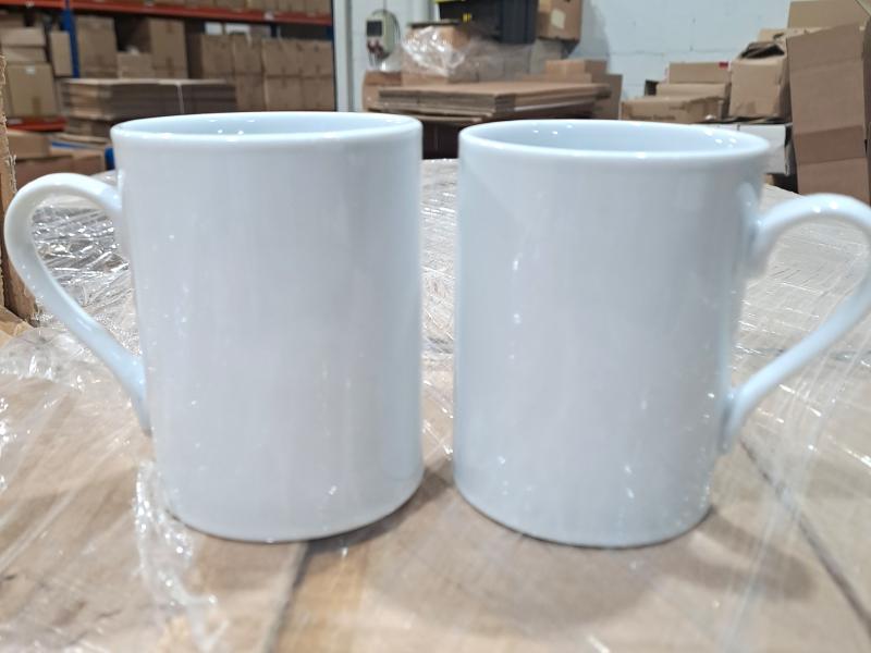 Tazas de porcelana blanca – Liquidación palet completo 1008 Uds – 0,60€/ud