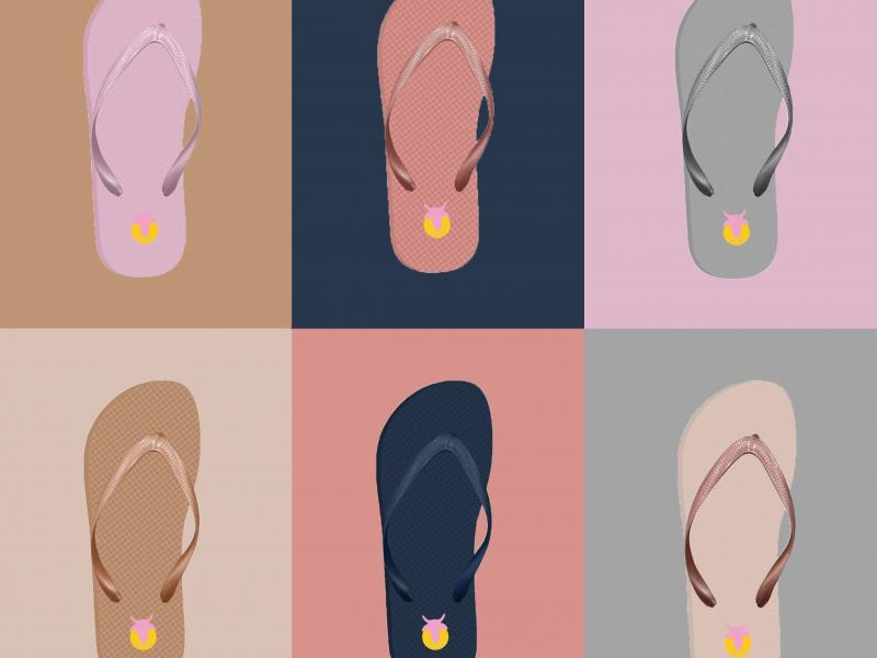 Liquidación al por mayor de chanclas